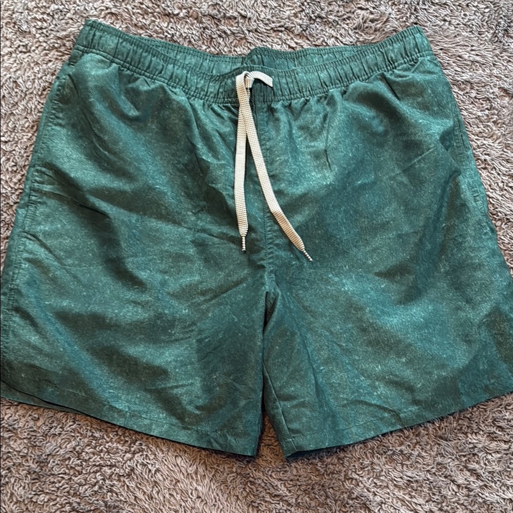 Green Swim Shorts with Drawstring